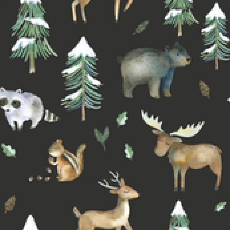 Snowy woodland Pattern